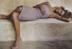 Calvin Klein Collection Spring 2004 Pink Grey Anatomical Seam Slip Dress 10