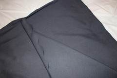 Loft Womens Dress Six Gray Scalloped details Zip Easy Care Blended Fabric