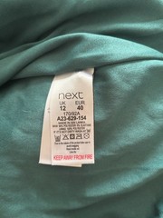 BNWT NEXT Chiffon Midi Dress UK Size 12 – Purple and Teal Boho, Artsy Style.