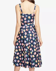 RACHEL Rachel Roy Floral Print Summer Belted Midi Sundress sz.12 New