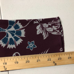 Everly Long Sleeve Burgundy Blue Floral Dress M Lined United States