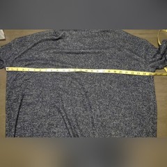 Gap Softspun Cowl-Neck Ribbed Navy Marled Sweater Dress Size XL