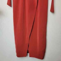 Keepsake The Label NEW Size Medium Rust Two Minds Tie Sleeve Midi Dress Wedding