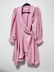 Hudson North Pink Wrap Short Dress Size XL
