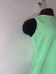 J Crew Bright Green Sleeveless Side Slit Maxi Dress Lightweight Womens Size XXS