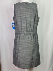 NWT Gray COLUMBIA Norgate Organic Cotton V-Neck Shift Dress Women&rsquo;s Size M