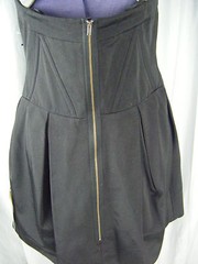 NWT »Jill Stuart »Black Strapless Party Dress-Bust 34.5/S-M