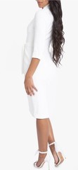 BLACK HALO Madeline Sheath Dress SIZE 4 Porcelain NWT