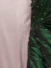 Maorilee Hunter Green Gem/sequence 15/16 Torso Dropped Mermaid Dress