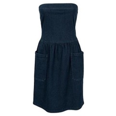 Prada Strapless Denim Dress IT42