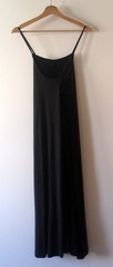 SUNSPEL – Long Strap Dress Interlock Black Cotton Size 2 = 38