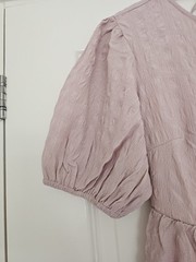 River Island,woman&rsquo;s puff sleeve, mini back tie summer dress size 12 petite