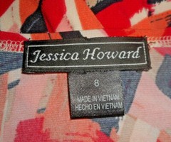 New Knit Dress Jessica Howard Belted Wrap Ruched-Sleeve Travel MSRP-$80.00 8