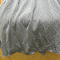 SheIn Women’s M 6 Short Sundress Square Neck Slate Blue Ruffle Straps