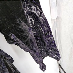 Mirasol Velvet Burnout Paisley 2 Piece Set Top 1X Skirt XL Witchy Boho NWT