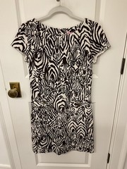 Lilly Pulitzer Dress Size Small Brown Zebra