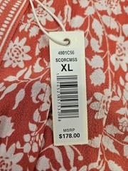 Max Studio NWT Peach Dress Flutter Sleeve Ruffled Floral Tiered Lined Women XL