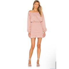 Song of Style Revolve Blush Pink Smocked Mini Dress Women’s XXL Ruffle Hem