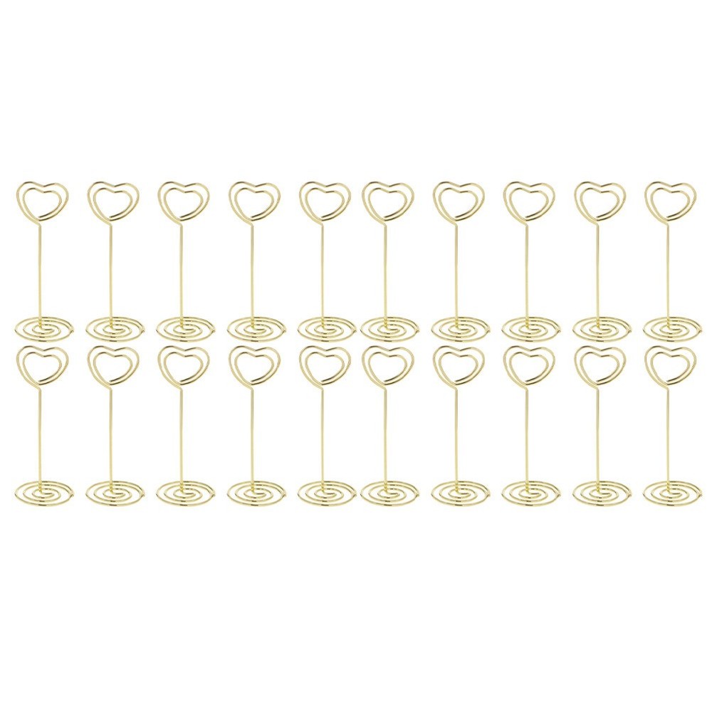 20Pcs Golden Multi-Function Message Clips Reusable Household Picture Holder