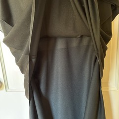 Black layered Dress silver sequin applique Unbranded L-XL
