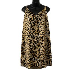 NWT Asos Curve Womens Midi Cami Leopard Print Slip Dress Size US 14 WhimsyGoth