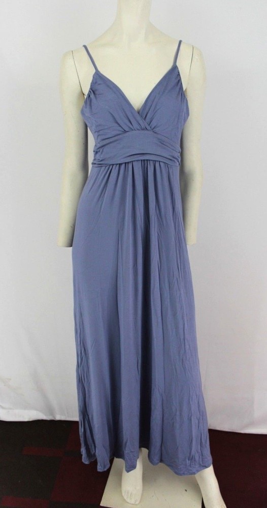 Lyss Loo Wanderlust Sweetheart Shift Spaghetti Strap Maxi Dress – Blue