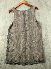 LUCCA Couture NEW Womens Large Python Mini Dress Beige Snake Sleeveless NWT