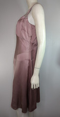 Beaded Silk Formal Dress Ann Taylor Pink Bridesmaid Sleeveless Loft Wedding 8