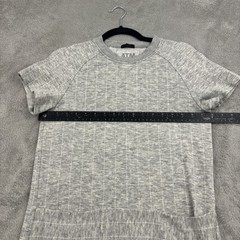 ATM Anthony Thomas Melillo Baseball Mini Dress Women S Gray Made in Japan Preppy