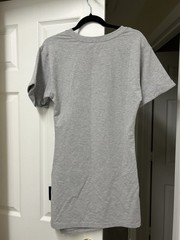 Lulus Effortless Approach Ruched Mini Dress Heather Grey NWT Size S