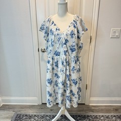 Bloomchic Women&rsquo;s Floral Midi Dress Size 22-24 Cottagecore Lined Lightweight New