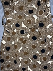 NWT Anne Klein Brown & Black Concentric Circle Print Sheath Dress Size 4