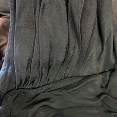 MARIA BIANCA NERO size S black ruffle V-neck dress in Excellent condition