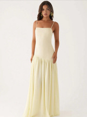 Park & Fifth Women&rsquo;s Pleated Strapless Daphne Maxi Dress Extra Small Peony Pink