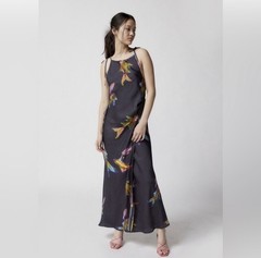 NWT! Urban Outfitters Black Multicolor Fish Slip Dress Size XS