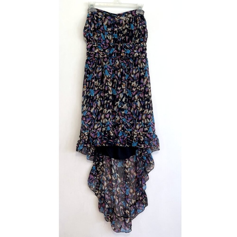 NEW NWT GRACIE DISCOVERY High Low Chiffon Dress Strapless Party 2010s JUNIORS XL