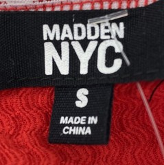 Madden NYC Size Small Preowned Women’s 2 Piece Set Red Skirt & Top EUC