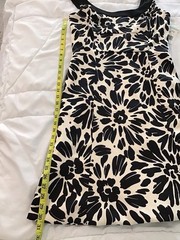NWT Evan-Picone Women&rsquo;s Black & Cream Sheath Dress, 8, Mad Men Retro 60s Party