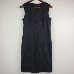 Tribal Brand Womens Sleeveless Black Pepper Zip Dress Size 4