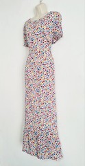Seasalt Size 14 RRP £80 BNWT White Floral Ditsy Pattern Long Maxi Summer Dress