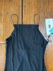 NWT Future Collective Gabriella Karefa-Johnson S Black Strap Long Dress