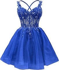Homecoming Dresses Spaghetti Strap Prom Gown for Teens A Line Cocktail Dress