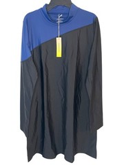 Summersalt Tunic Colorblock Black & Blue Long-Sleeve Dress Women&rsquo;s Size L NWT