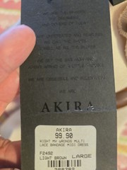 Akira Dress NWT Size Large