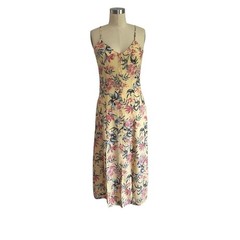 Divided Multicolor Floral Button-Up Dress: Y2K, Modern