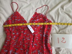 J. Crew Women&rsquo;s Collection Ruched Chiffon Dress Red Multi Ajustable Straps Nwt