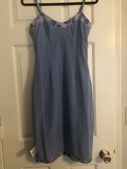 Anthropologie HD in Paris Size 0 “Portia Dress” Floral Blue Knee Length Empire