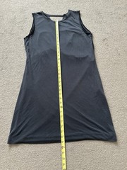 Rachel Roy sleeveless dark grey dress twisted-back Size M lightweight fabric