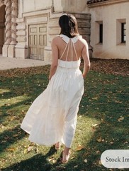 Christy Dawn Clemence Pearl Midi Dress M NWT Bridal Cottagecore Boho