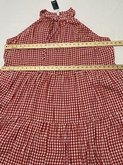 Belle Isle By Torrid Red/White Gingham Cotton Dress, Size 3/3X NWT ($79)